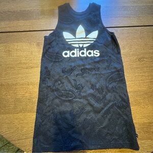 Adidas Black Tank Top with Trefoil Logo